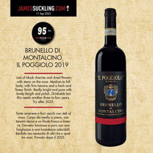 Load image into Gallery viewer, Brunello di Montalcino Il Poggiolo 2019