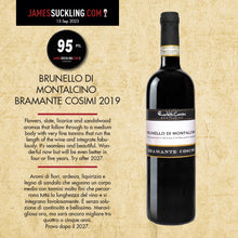 Load image into Gallery viewer, Brunello di Montalcino Bramante Cosimi 2019 (available from January) 
